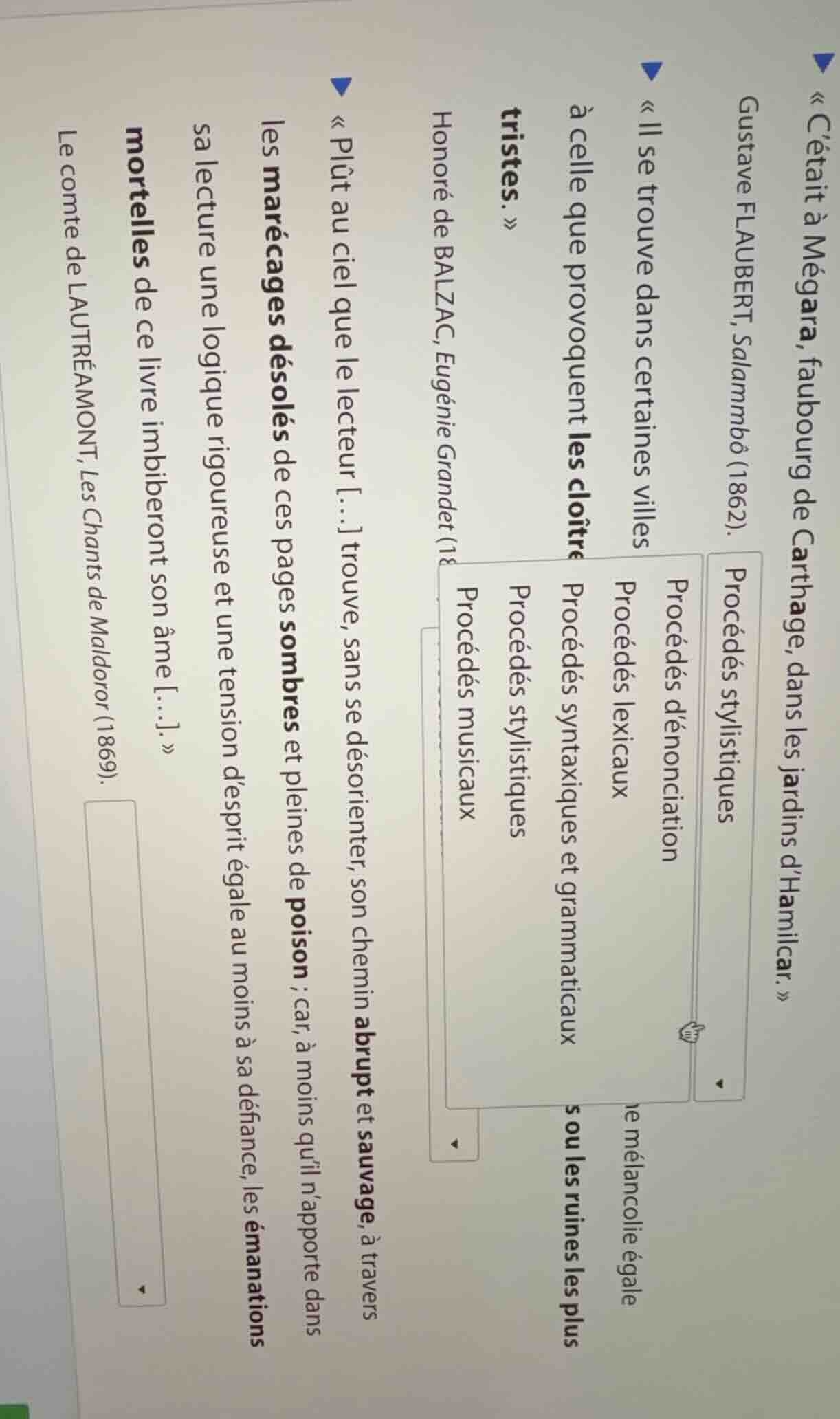 « cétait à mégara, faubourg de carthage, dans les jardins dhamilcar. » …