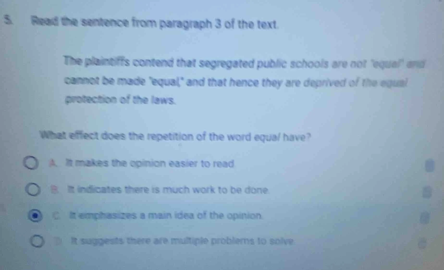5. read the sentence from paragraph 3 of the text. the plaintiffs conte…