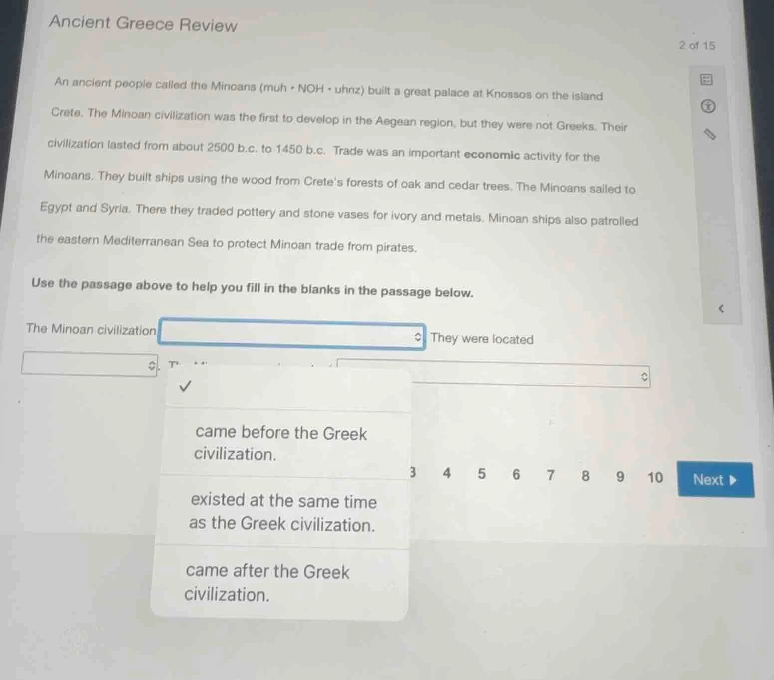 ancient greece review 2 of 15 an ancient people called the minoans (muh…