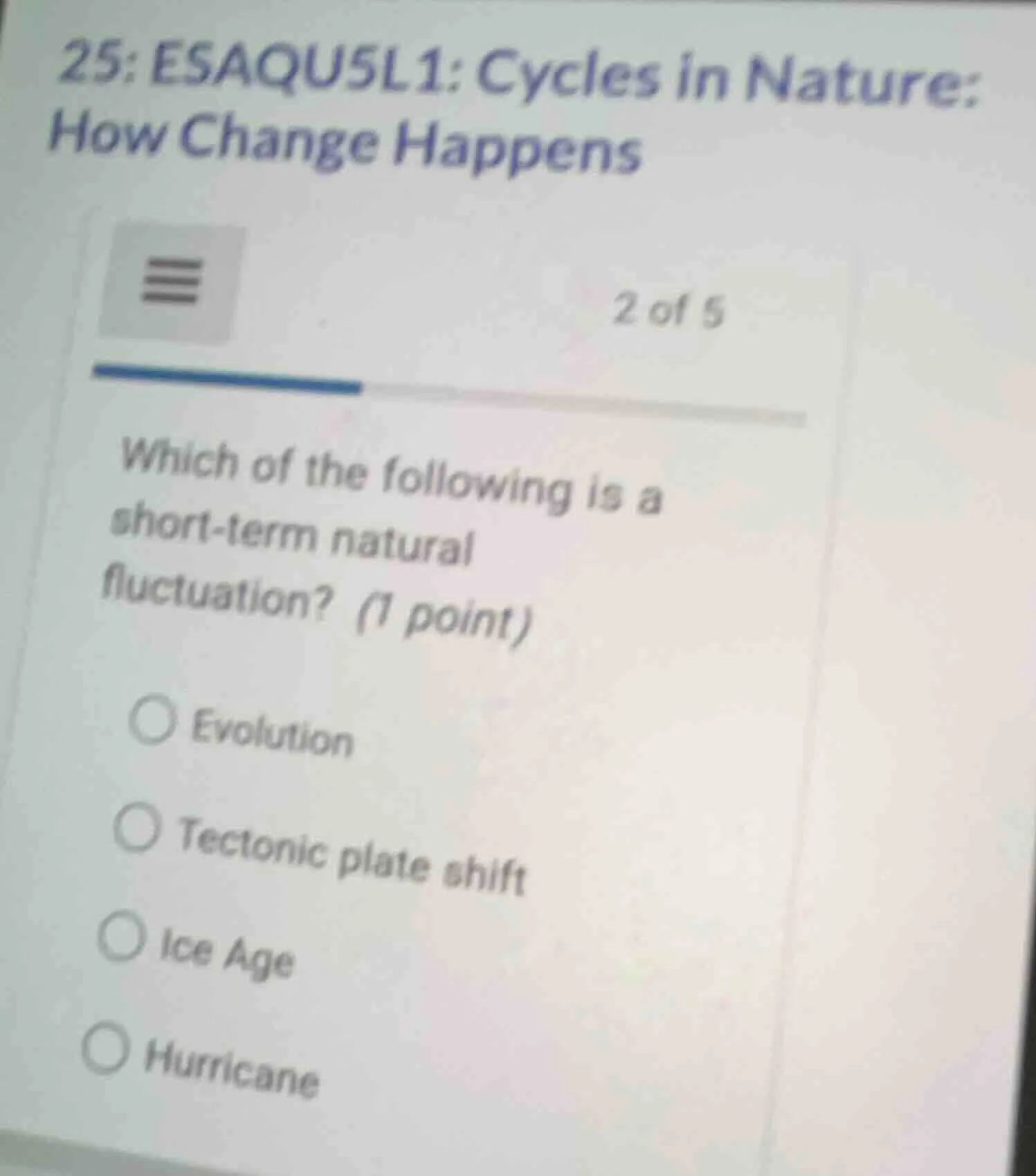 25: esaqu5l1: cycles in nature: how change happens 2 of 5 which of the …