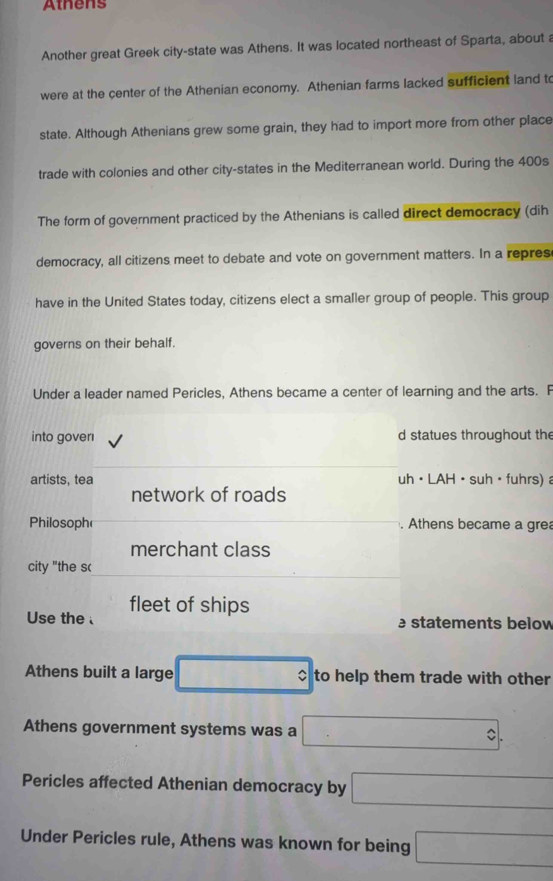 athensanother great greek city-state was athens. it was located northea…