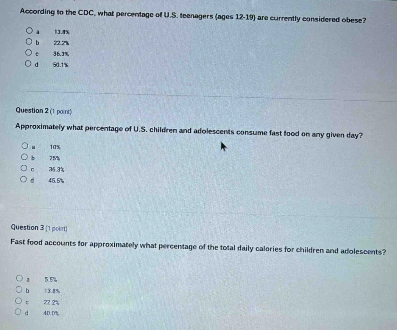 according to the cdc, what percentage of u.s. teenagers (ages 12-19) ar…
