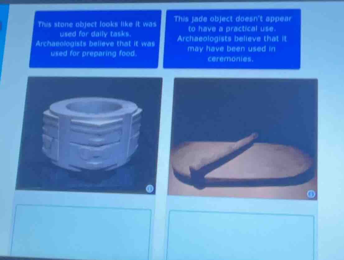 this stone object looks like it was used for daily tasks. archaeologist…