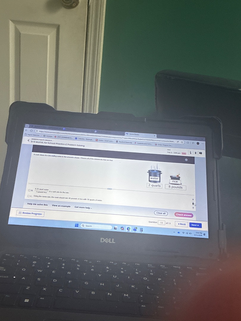 5-6 mathxl for school: practice & problem solving due: 8 - 5:00 pm a co…