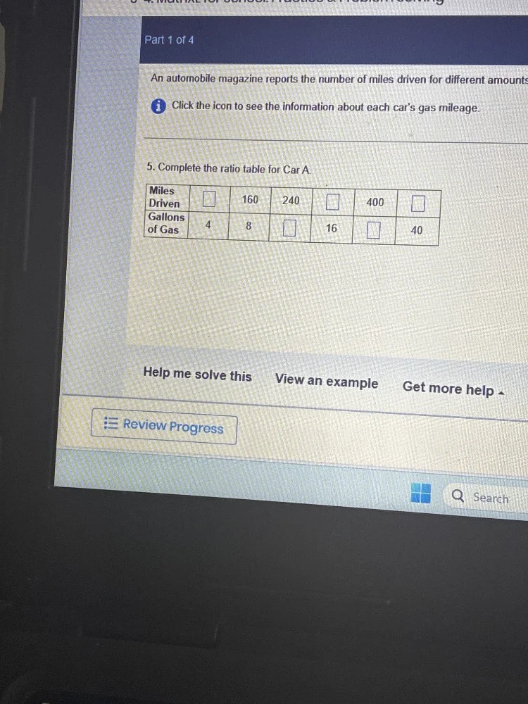 part 1 of 4 an automobile magazine reports the number of miles driven f…