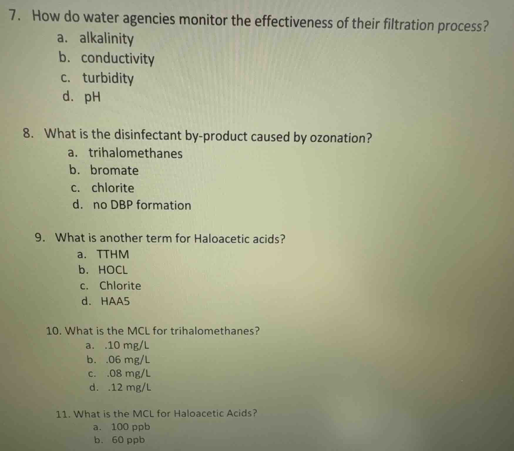 7. how do water agencies monitor the effectiveness of their filtration …
