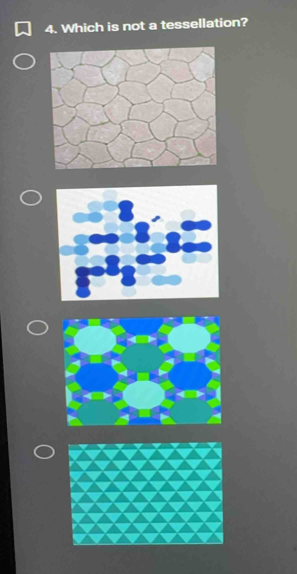 4. which is not a tessellation?