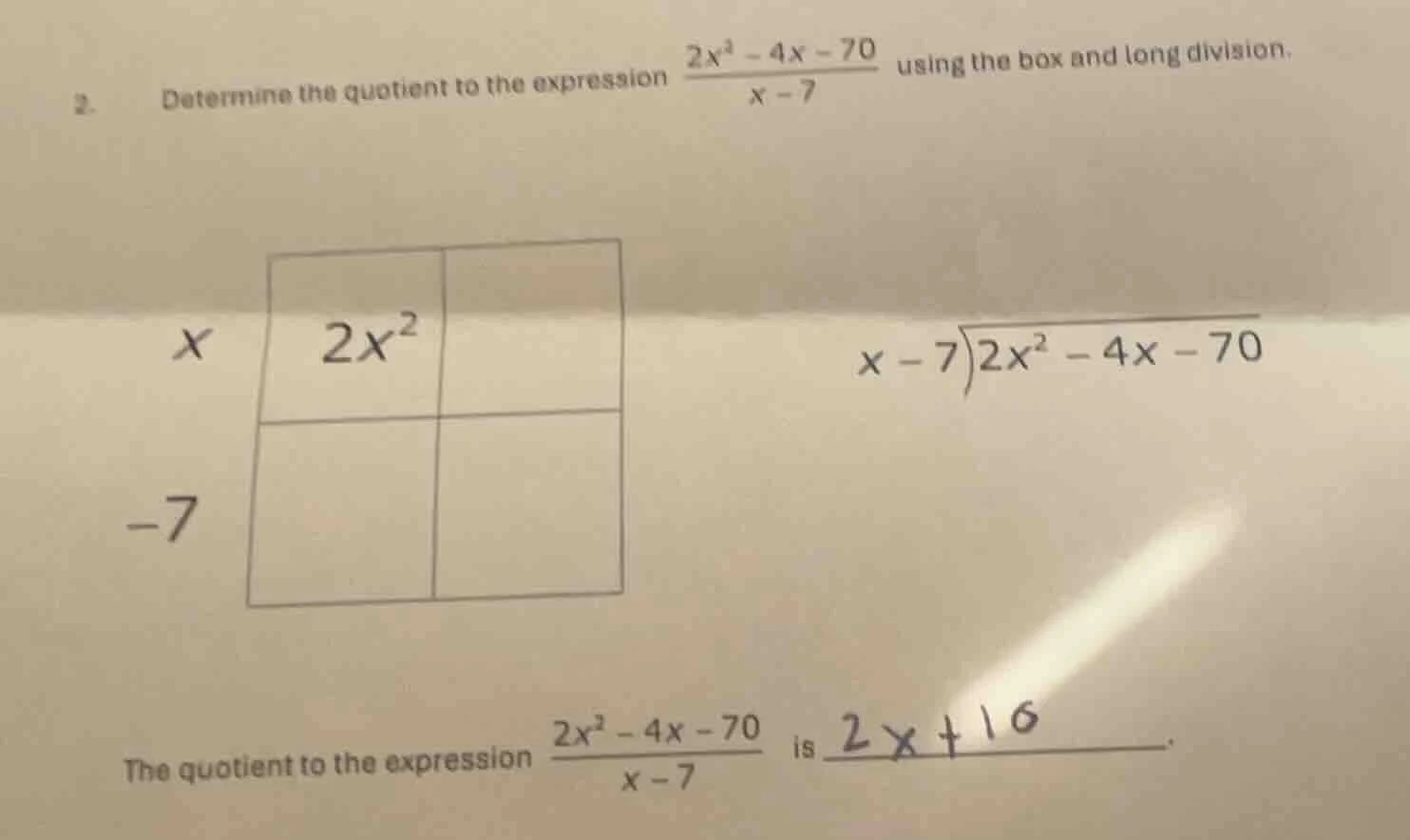 Question was provided via image upload.