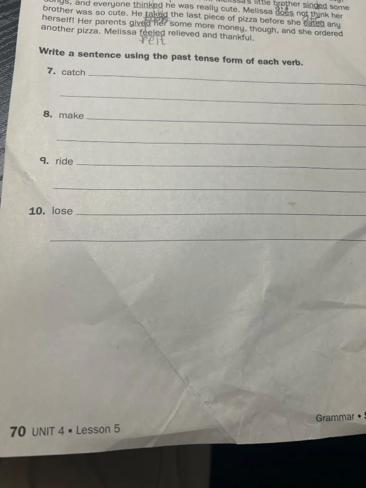 songs, and everyone thinked he was really cute. melissa does not think …