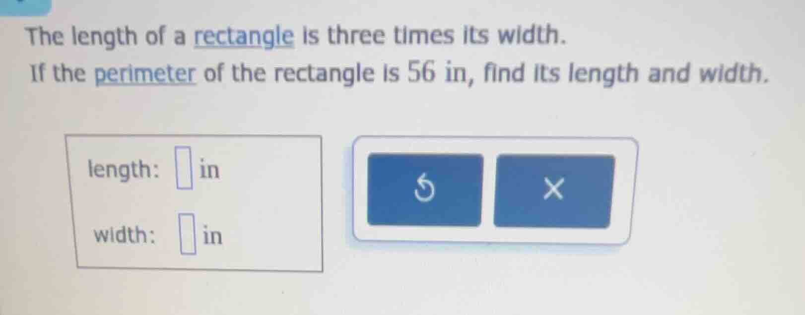 the length of a rectangle is three times its width. if the perimeter of…