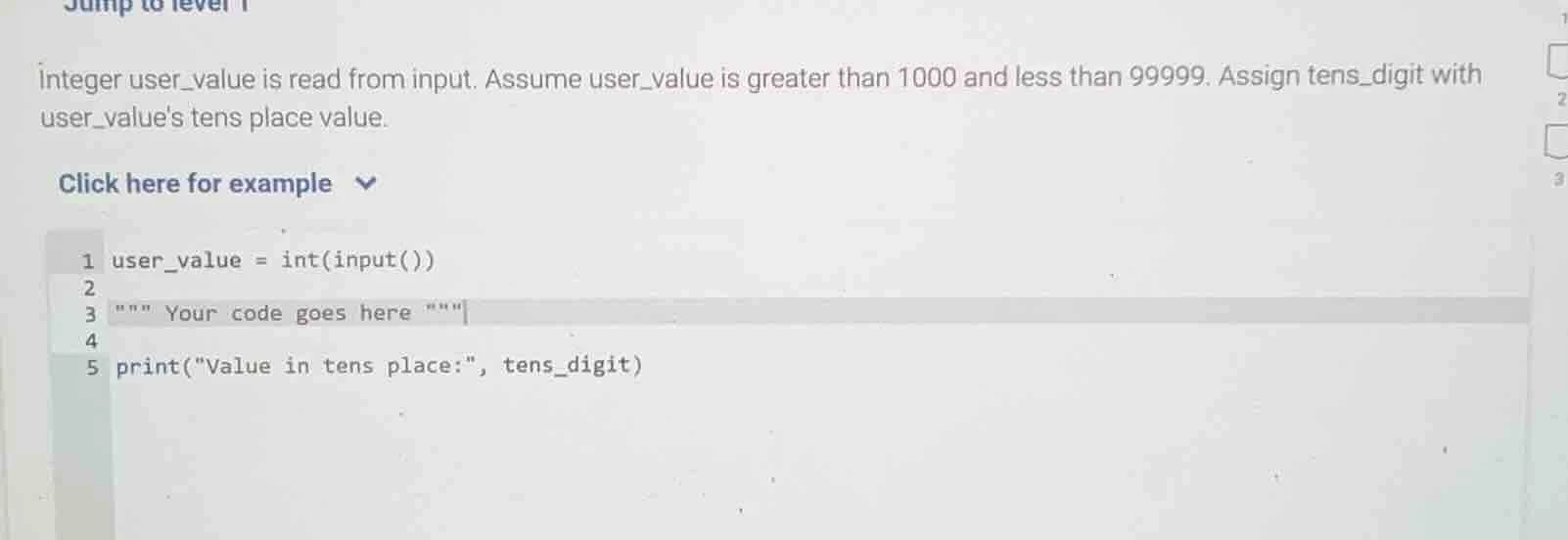 integer user_value is read from input. assume user_value is greater tha…