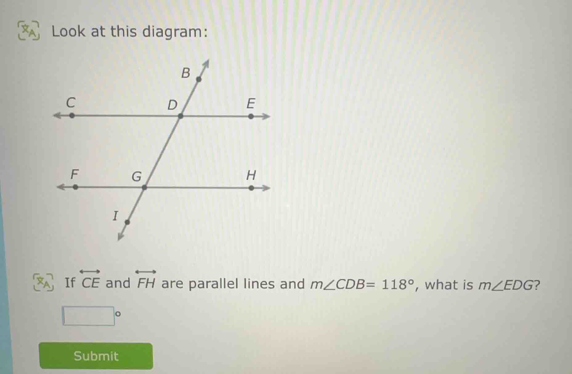 look at this diagram: if $overleftrightarrow{ce}$ and $overleftrightarr…