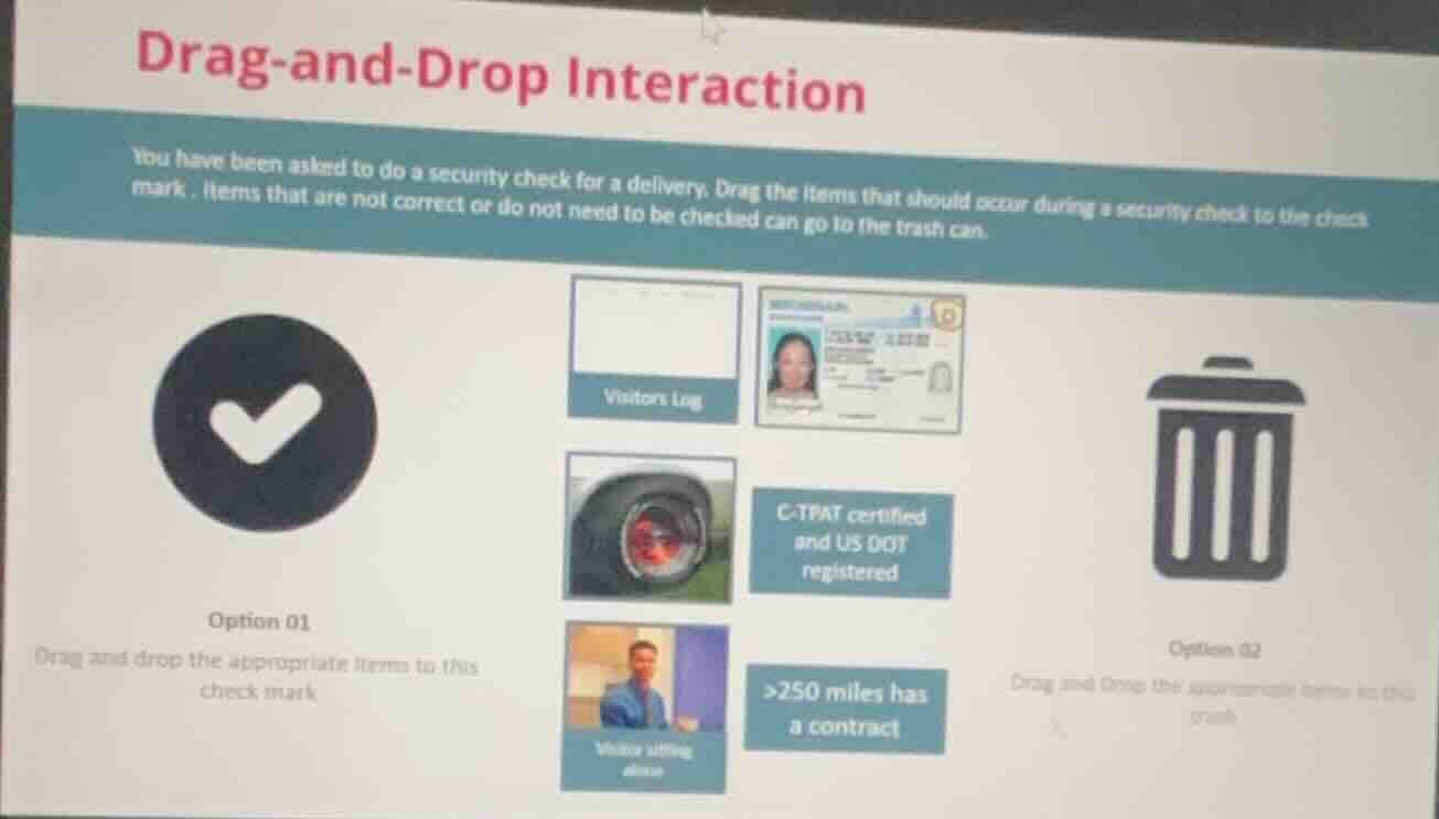 drag-and-drop interaction you have been asked to do a security check fo…
