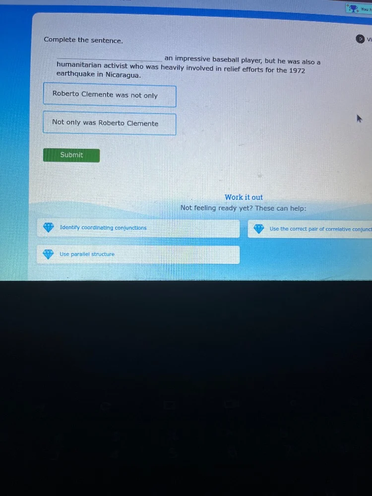 complete the sentence. ____ an impressive baseball player, but he was a…