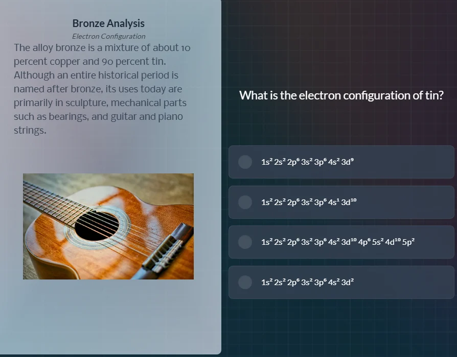 bronze analysiselectron configurationthe alloy bronze is a mixture of a…