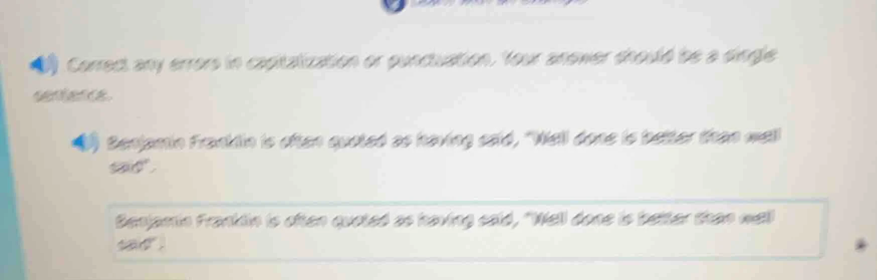correct any errors in capitalization or punctuation. your answer should…
