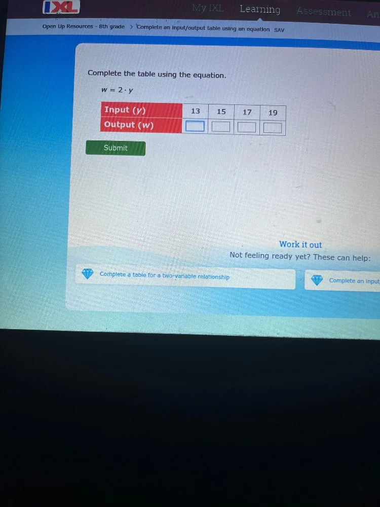 my ixl learning assessment an open up resources - 8th grade > complete …