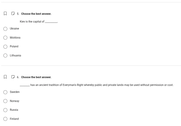 5. choose the best answer. kiev is the capital of ______. ukraine moldo…