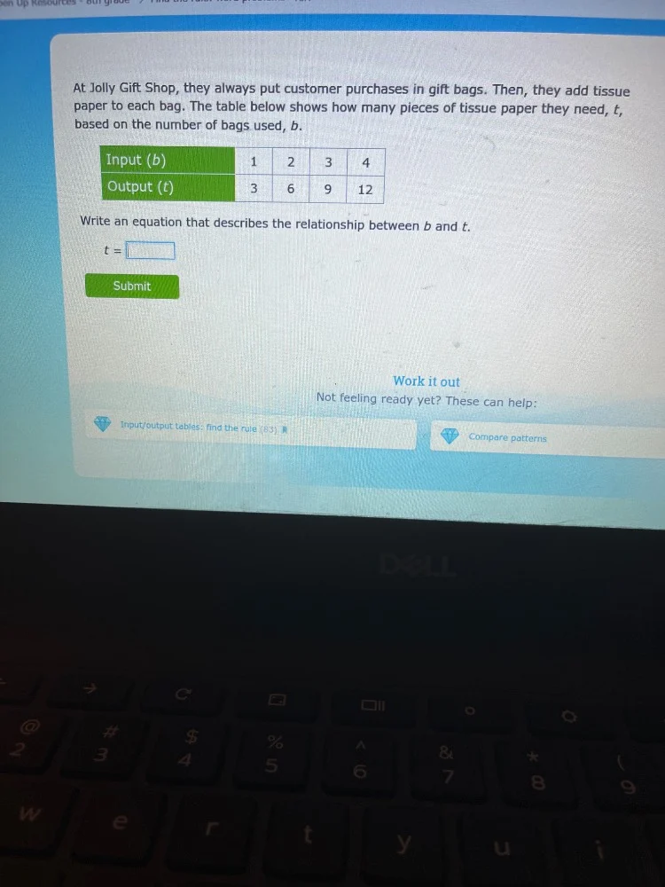 at jolly gift shop, they always put customer purchases in gift bags. th…