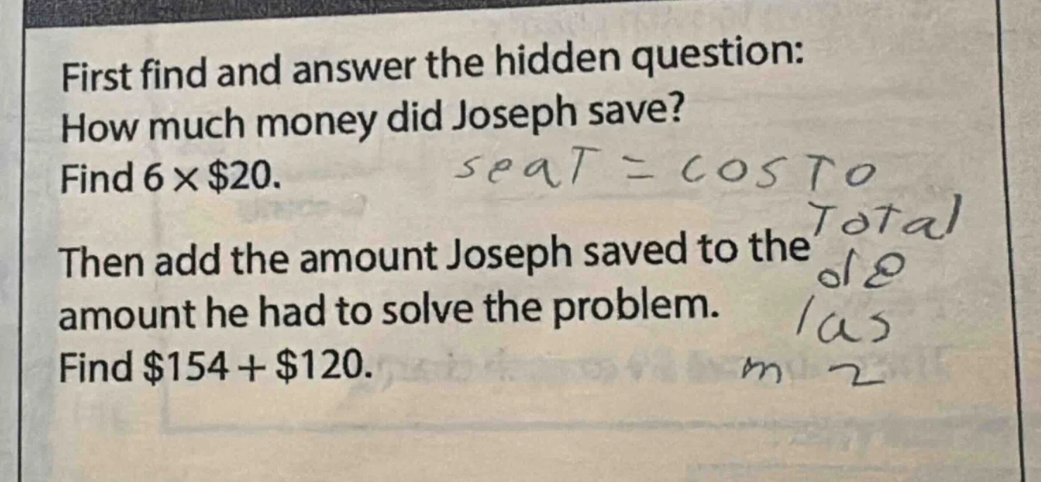 first find and answer the hidden question: how much money did joseph sa…