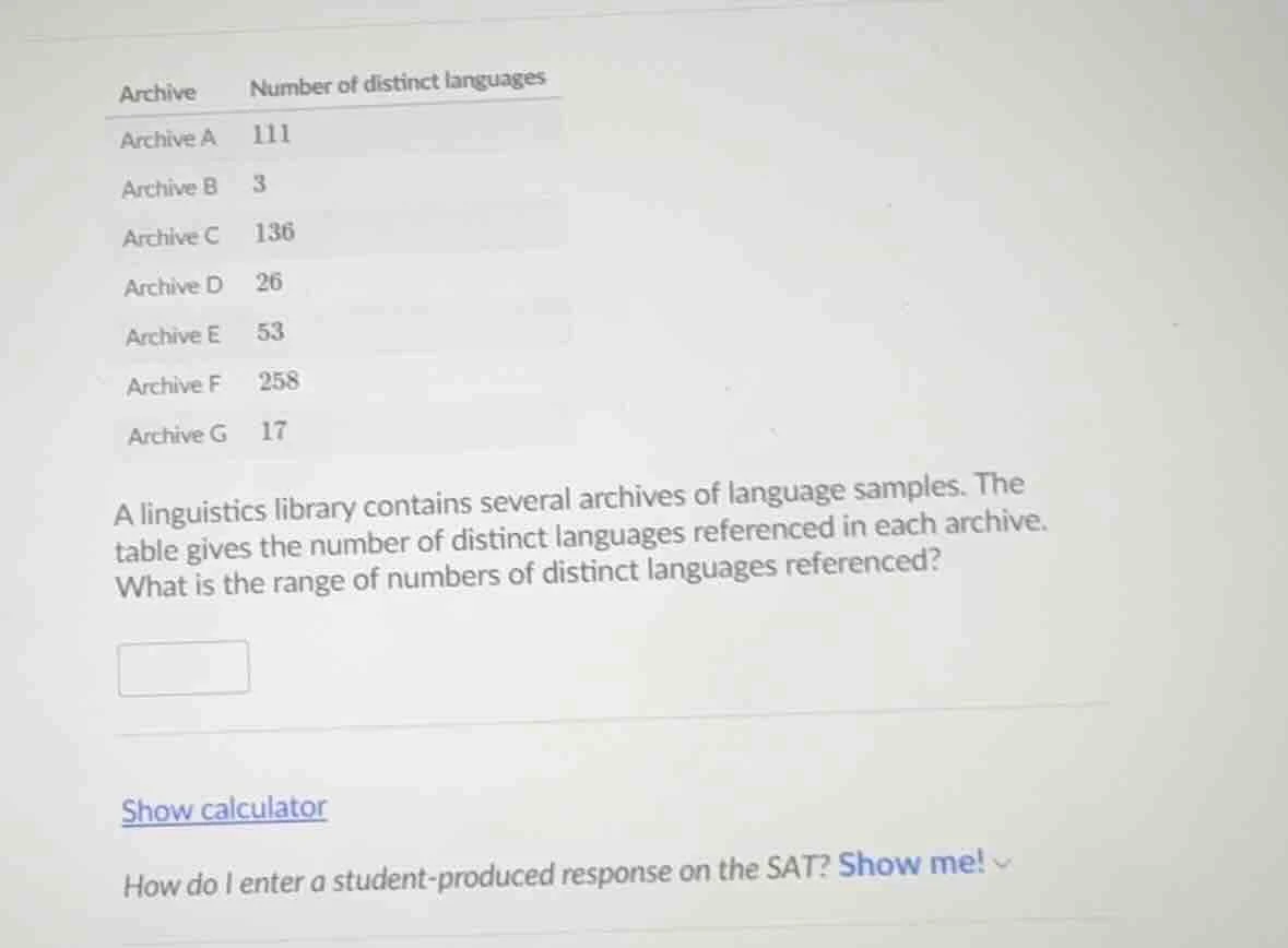 archive number of distinct languages archive a 111 archive b 3 archive …