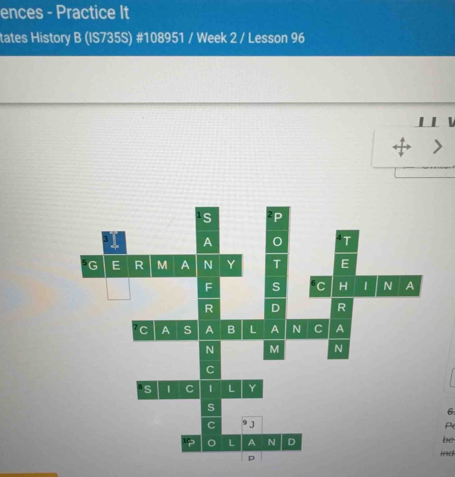 ences - practice it tates history b (is735s) #108951 / week 2 / lesson …