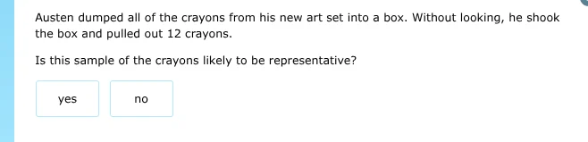 austen dumped all of the crayons from his new art set into a box. witho…