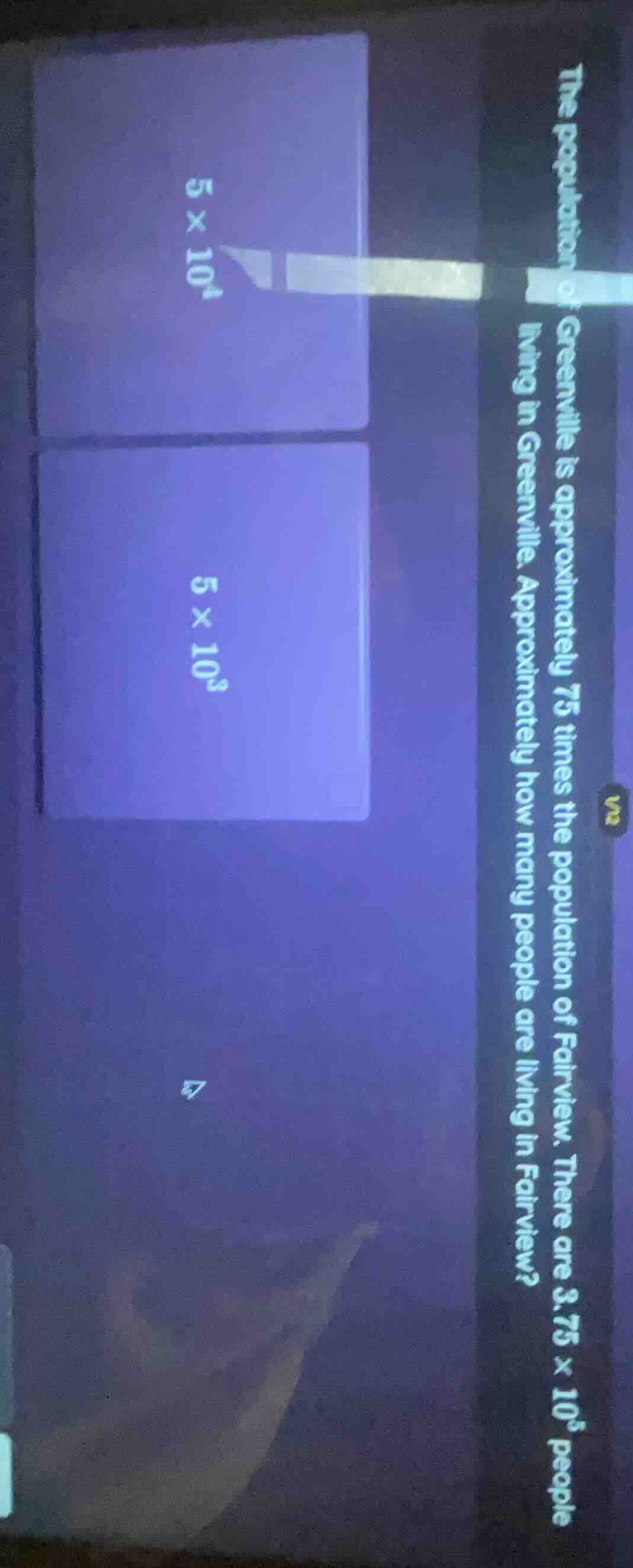 the population of greenville is approximately 75 times the population o…