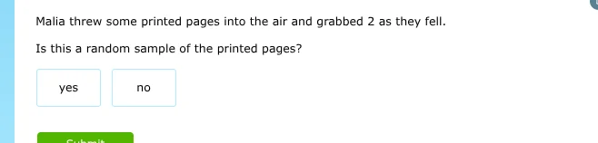 malia threw some printed pages into the air and grabbed 2 as they fell.…