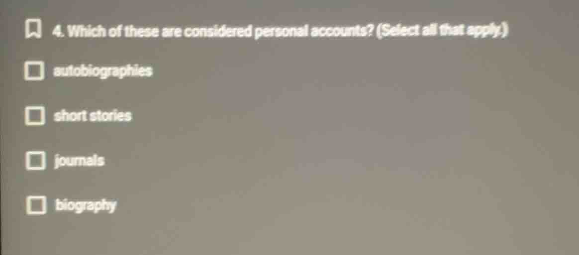 4. which of these are considered personal accounts? (select all that ap…