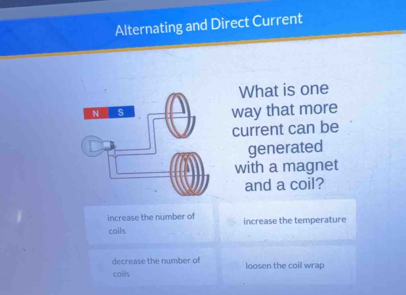 alternating and direct current what is one way that more current can be…