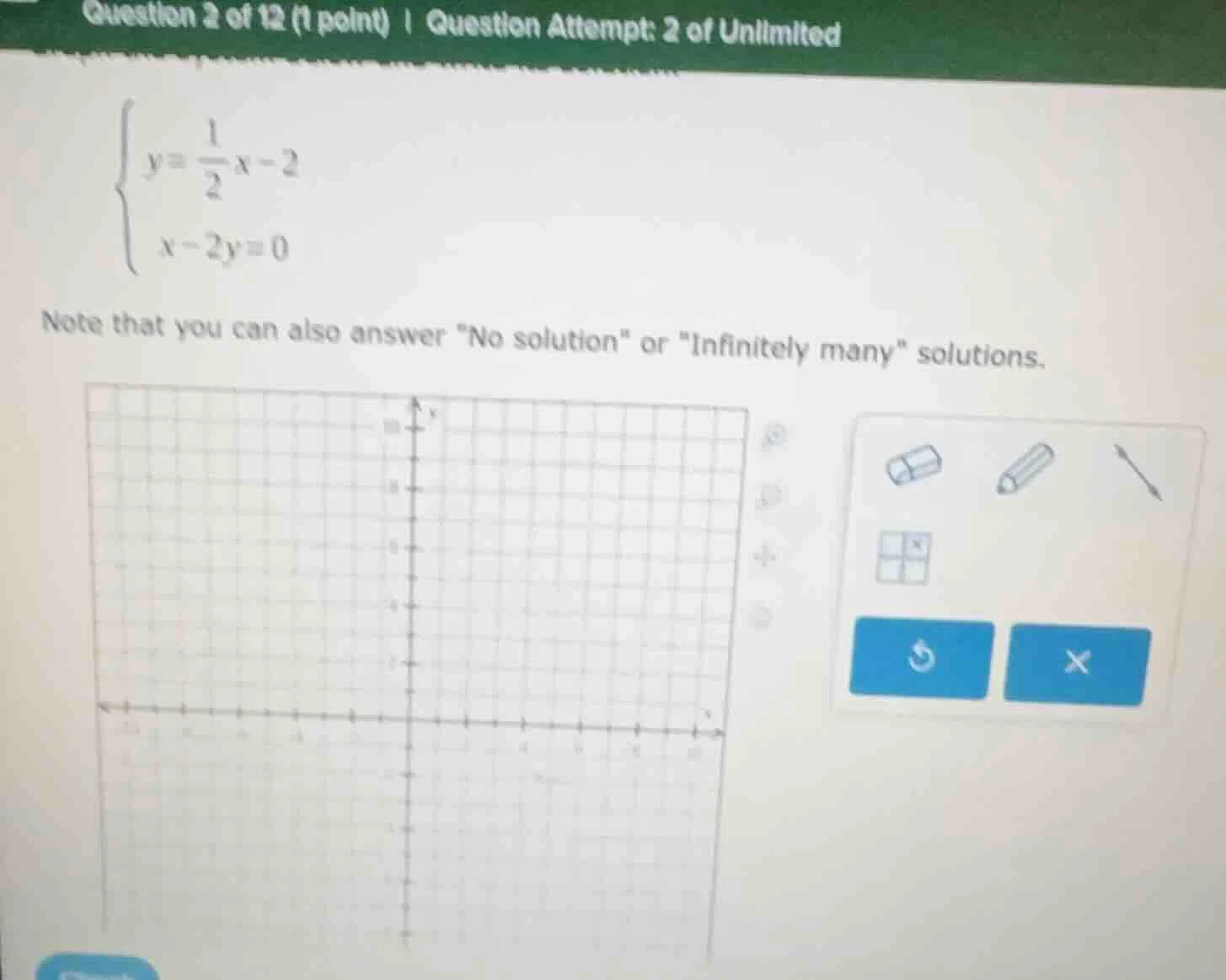 question 2 of 12 (1 point) | question attempt: 2 of unlimited $\\begin{…