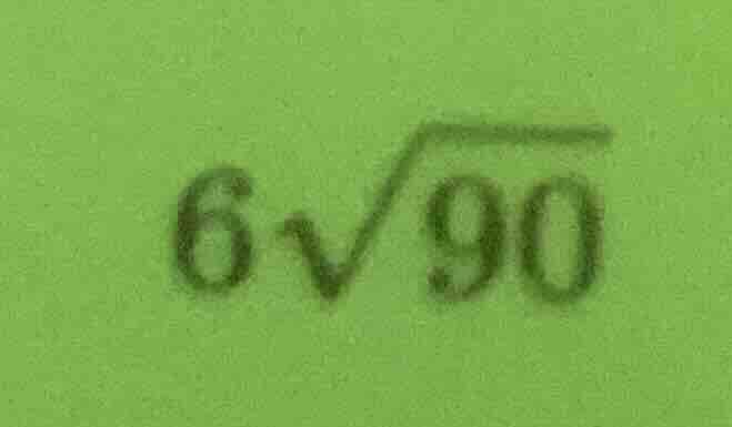 $6sqrt{90}$