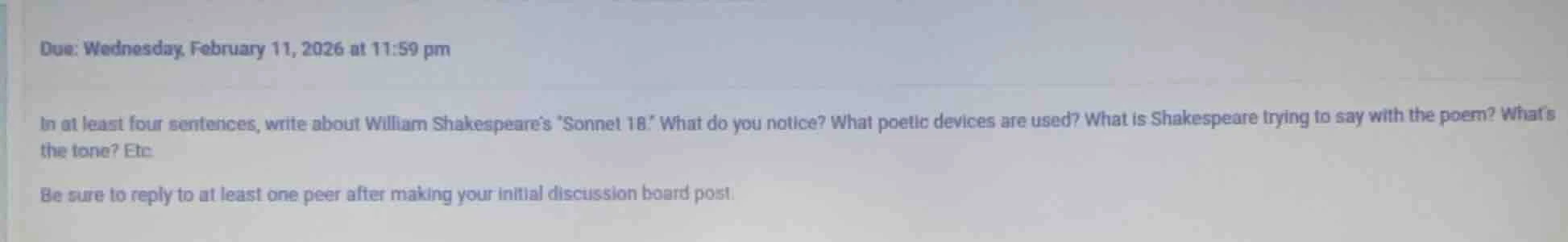 due: wednesday, february 11, 2026 at 11:59 pm in at least four sentence…