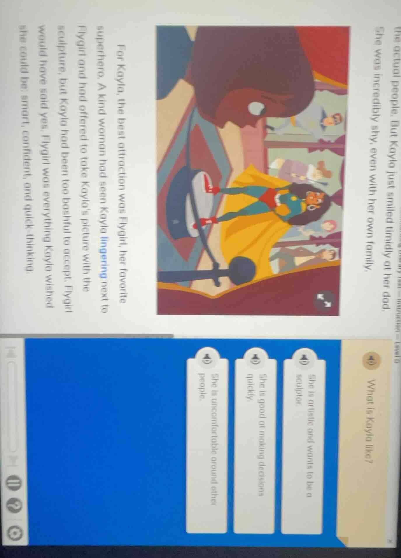 the actual people. but kayla just smiled timidly at her dad.she was inc…