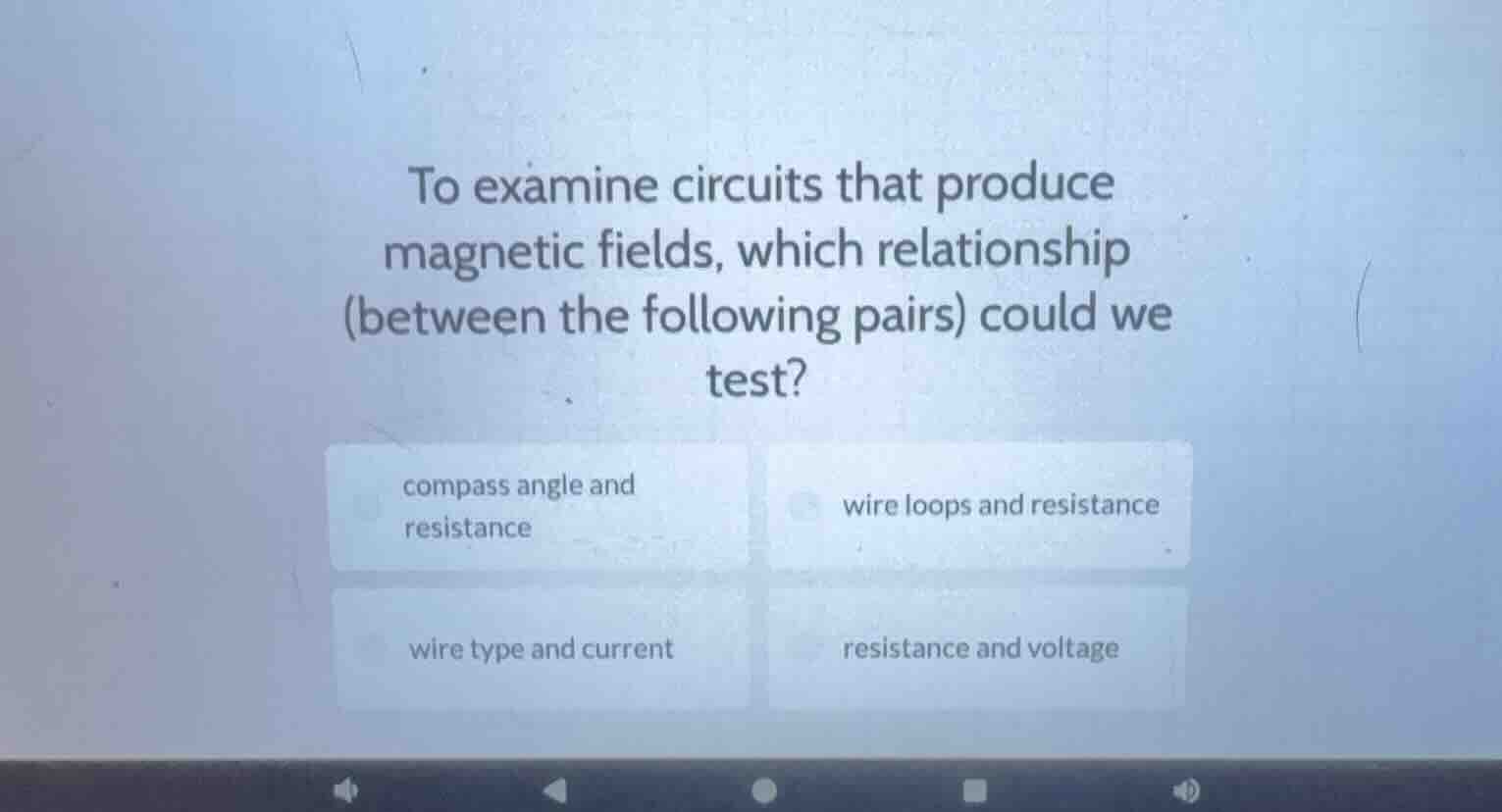 to examine circuits that produce magnetic fields, which relationship (b…