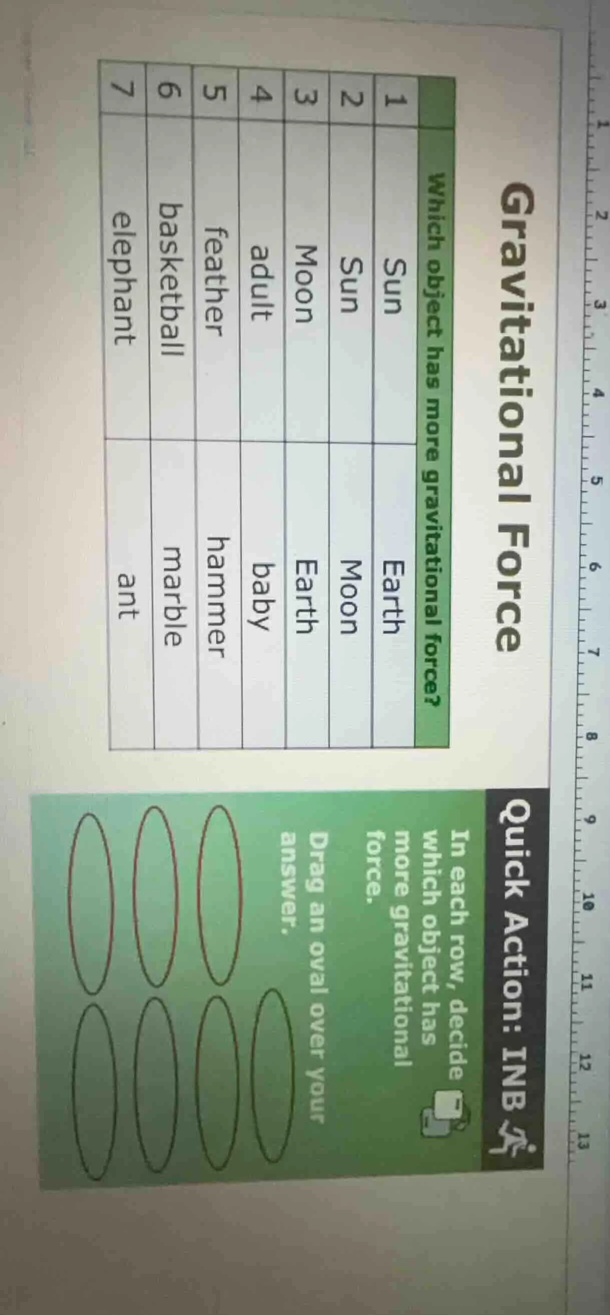 gravitational force which object has more gravitational force? 1 sun ea…
