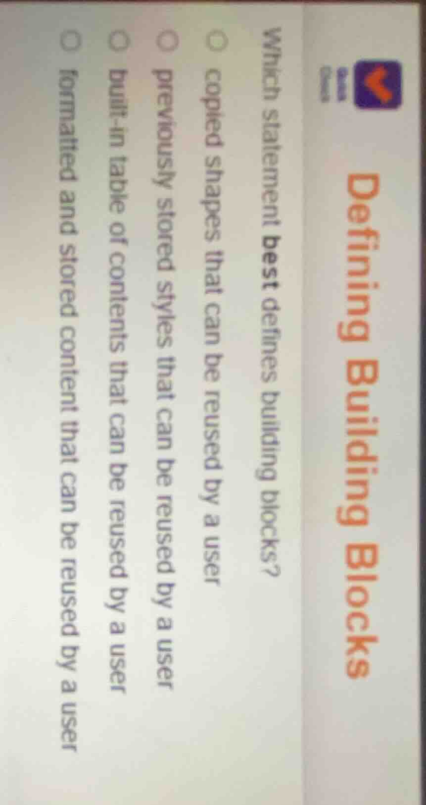 defining building blocks which statement best defines building blocks? …