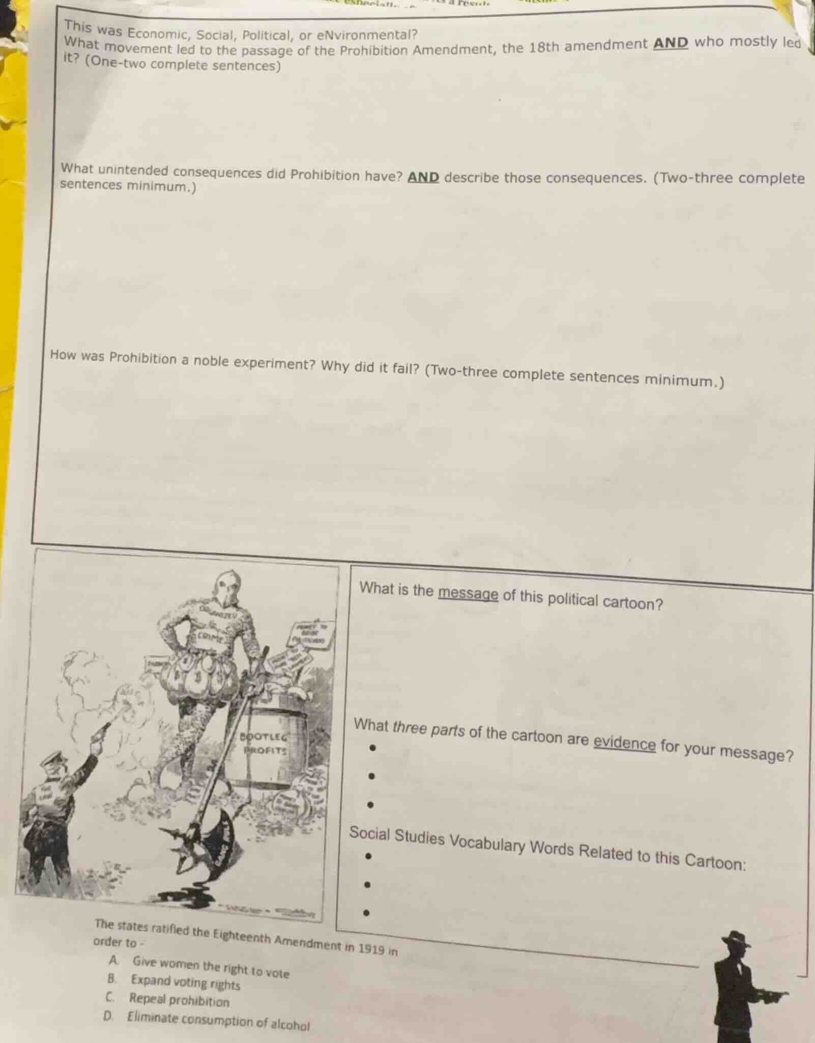 this was economic, social, political, or environmental? what movement l…