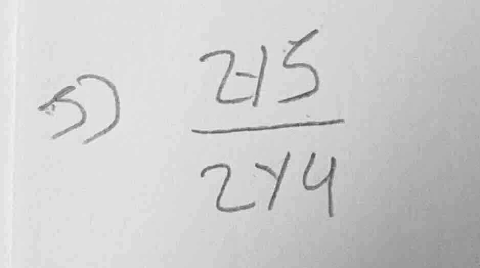 3) $\frac{215}{214}$