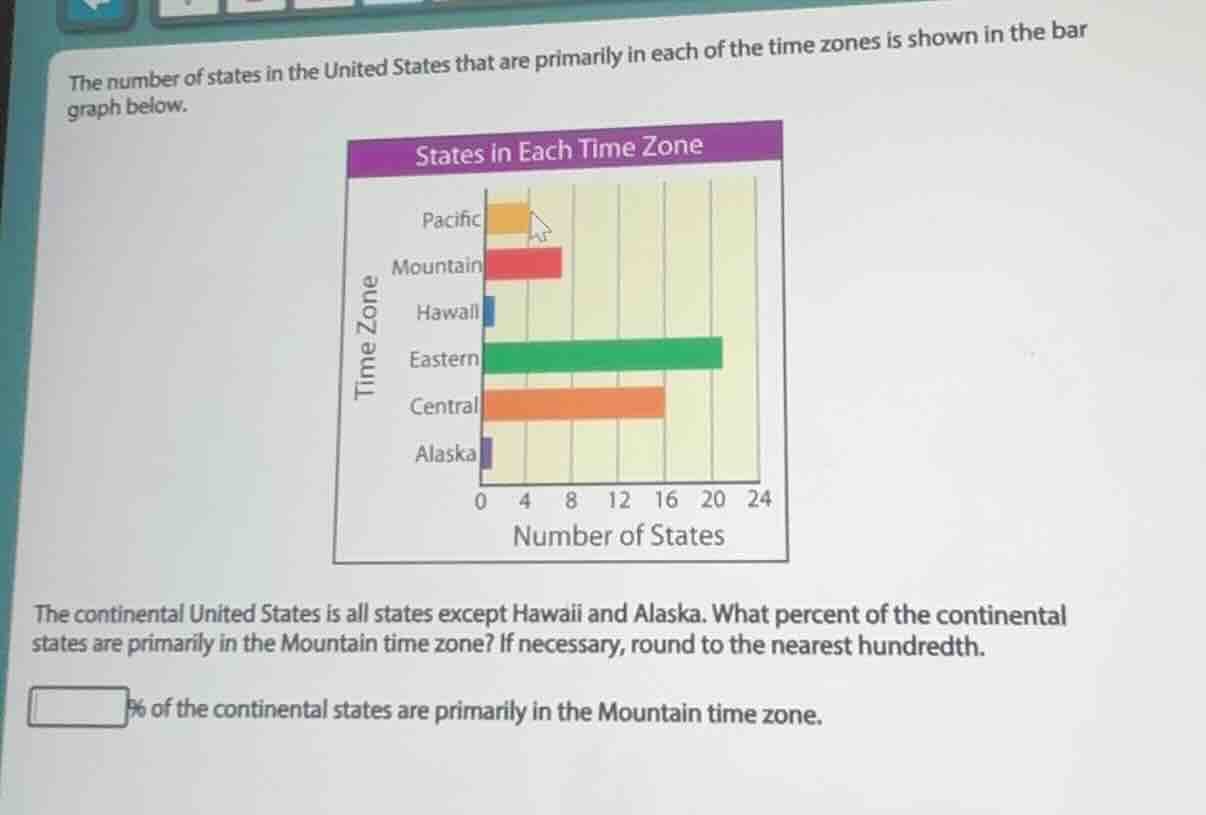 the number of states in the united states that are primarily in each of…