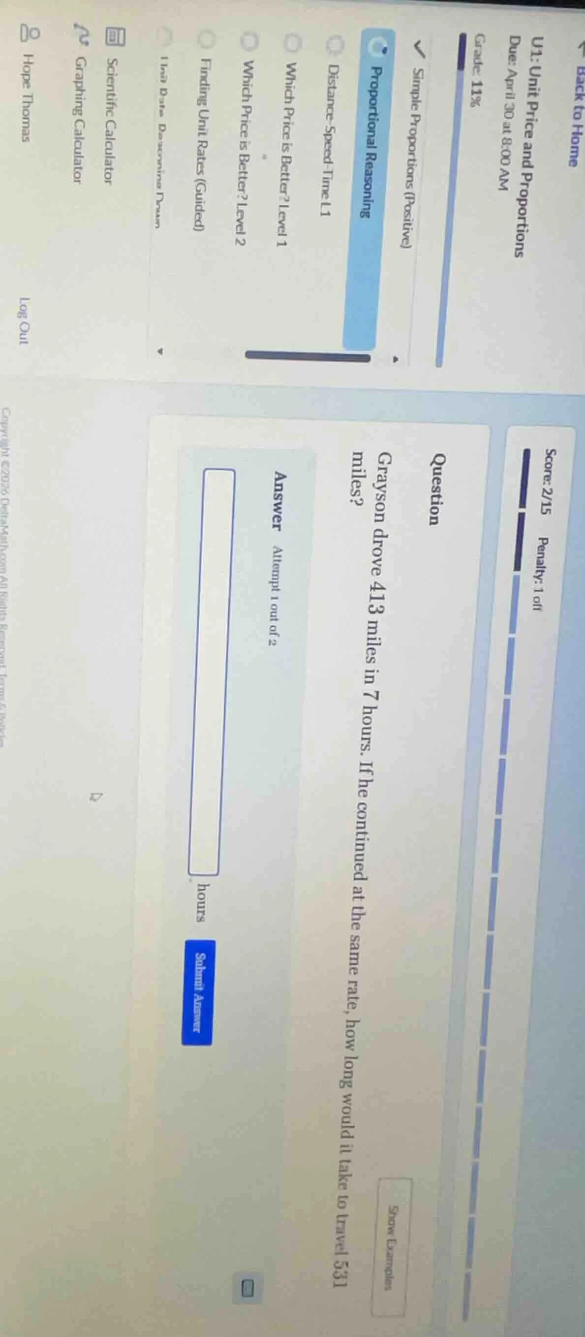 back to home u1: unit price and proportions due: april 30 at 8:00 am gr…