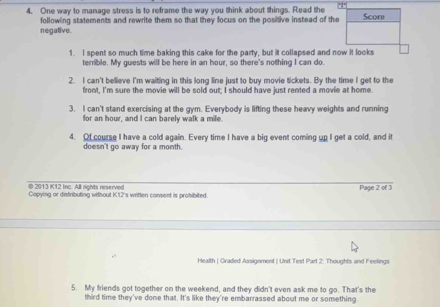 4. one way to manage stress is to reframe the way you think about thing…