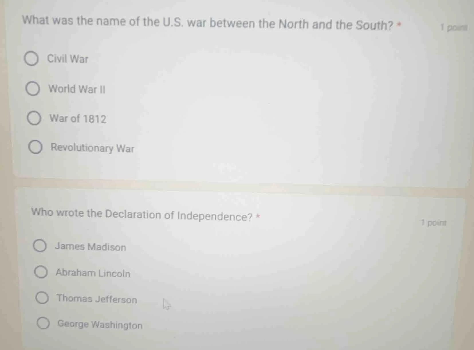 what was the name of the u.s. war between the north and the south? * 1 …