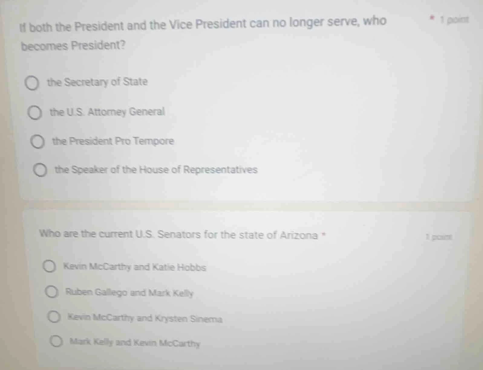 1 point if both the president and the vice president can no longer serv…