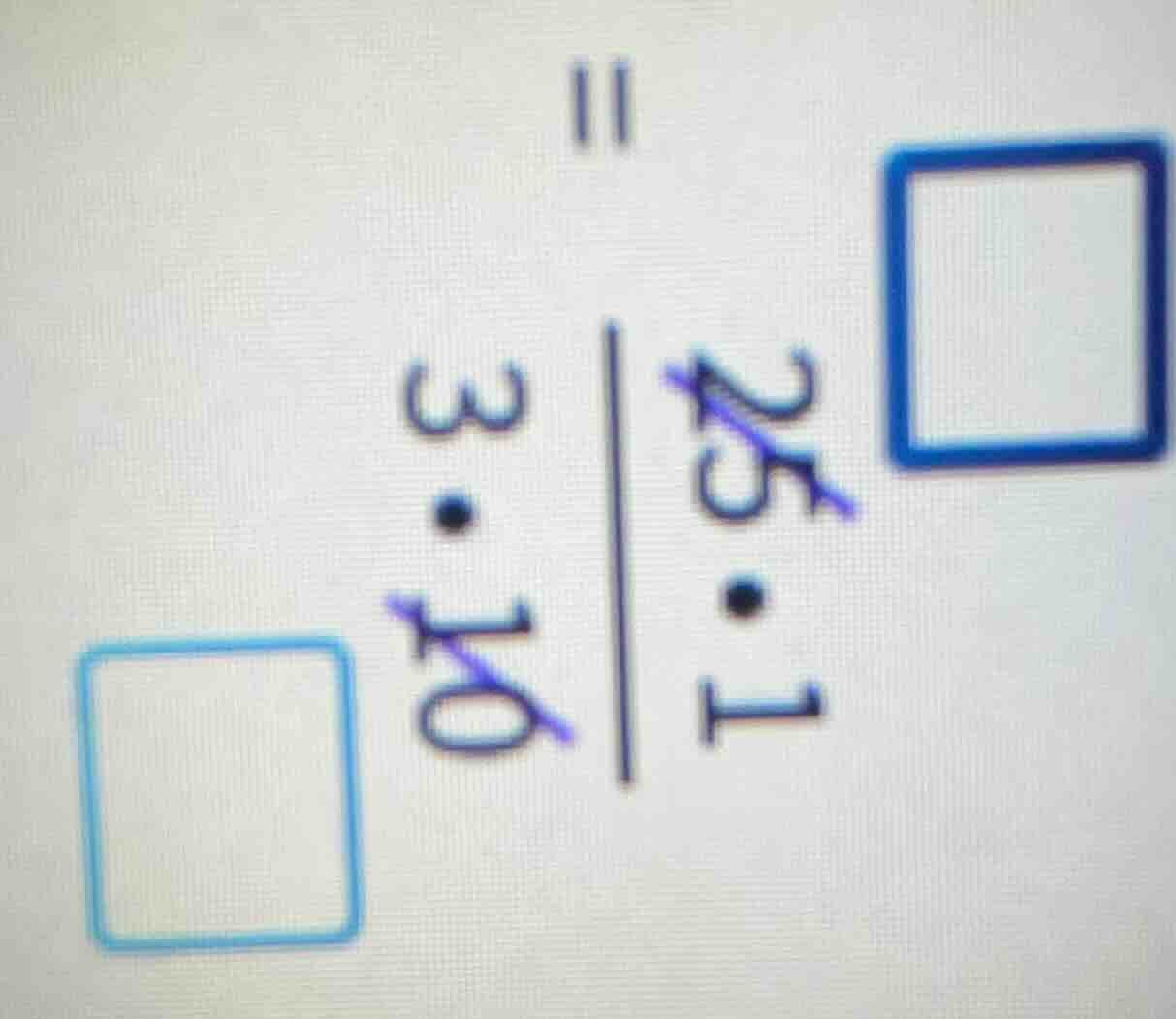 $\\frac{25 \\cdot 1}{3 \\cdot 10} = \\square$