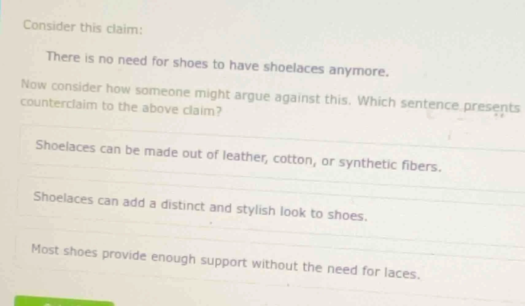 consider this claim: there is no need for shoes to have shoelaces anymo…