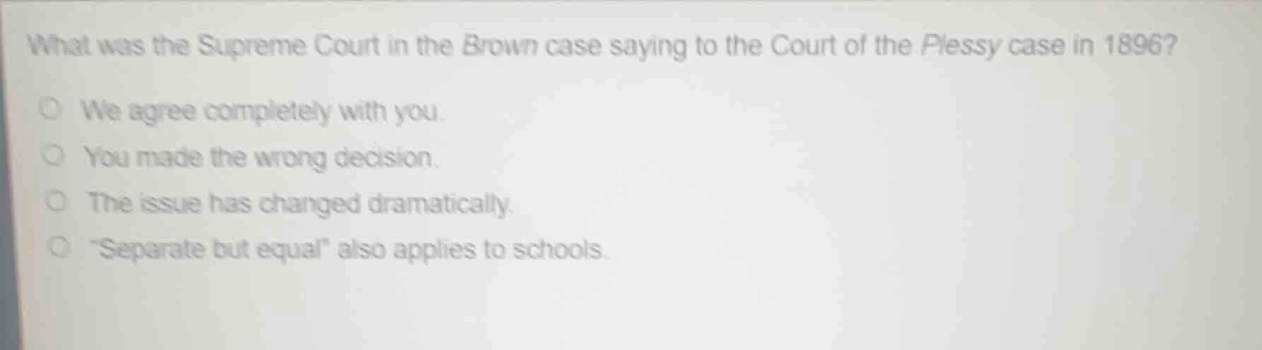 what was the supreme court in the brown case saying to the court of the…