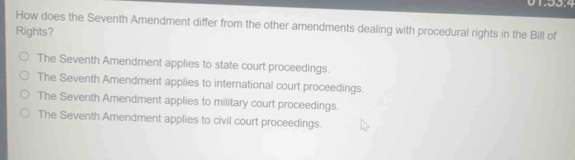 how does the seventh amendment differ from the other amendments dealing…