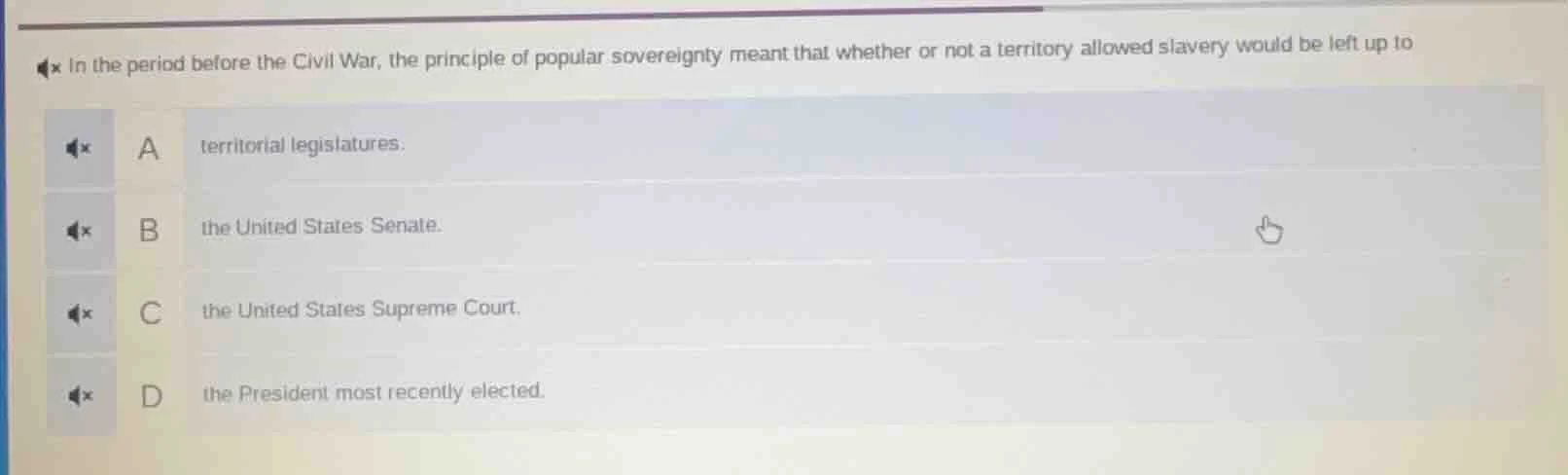 in the period before the civil war, the principle of popular sovereignt…